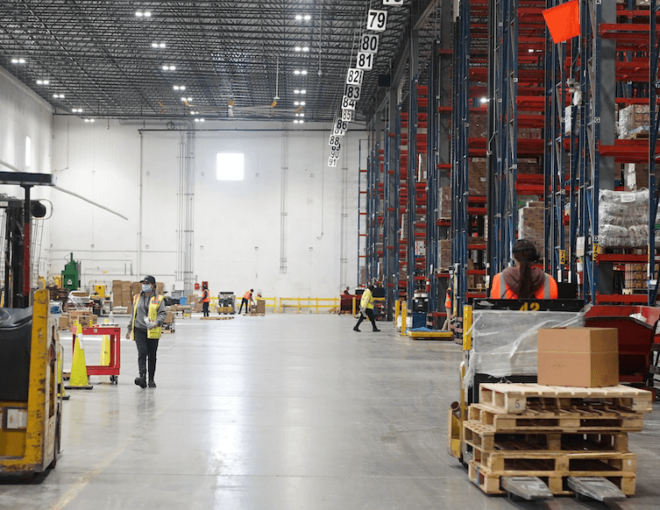 a clean warehouse