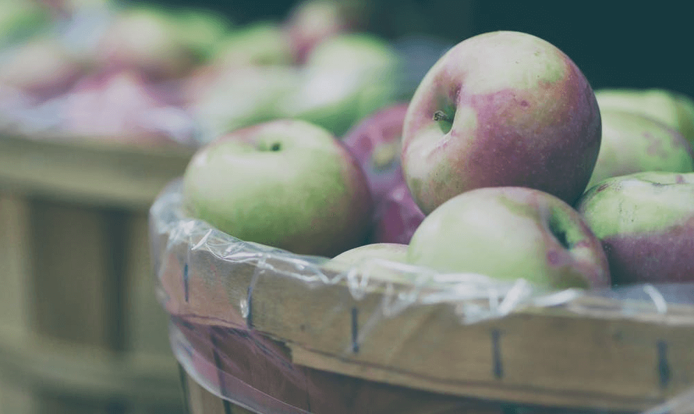 apples in basket