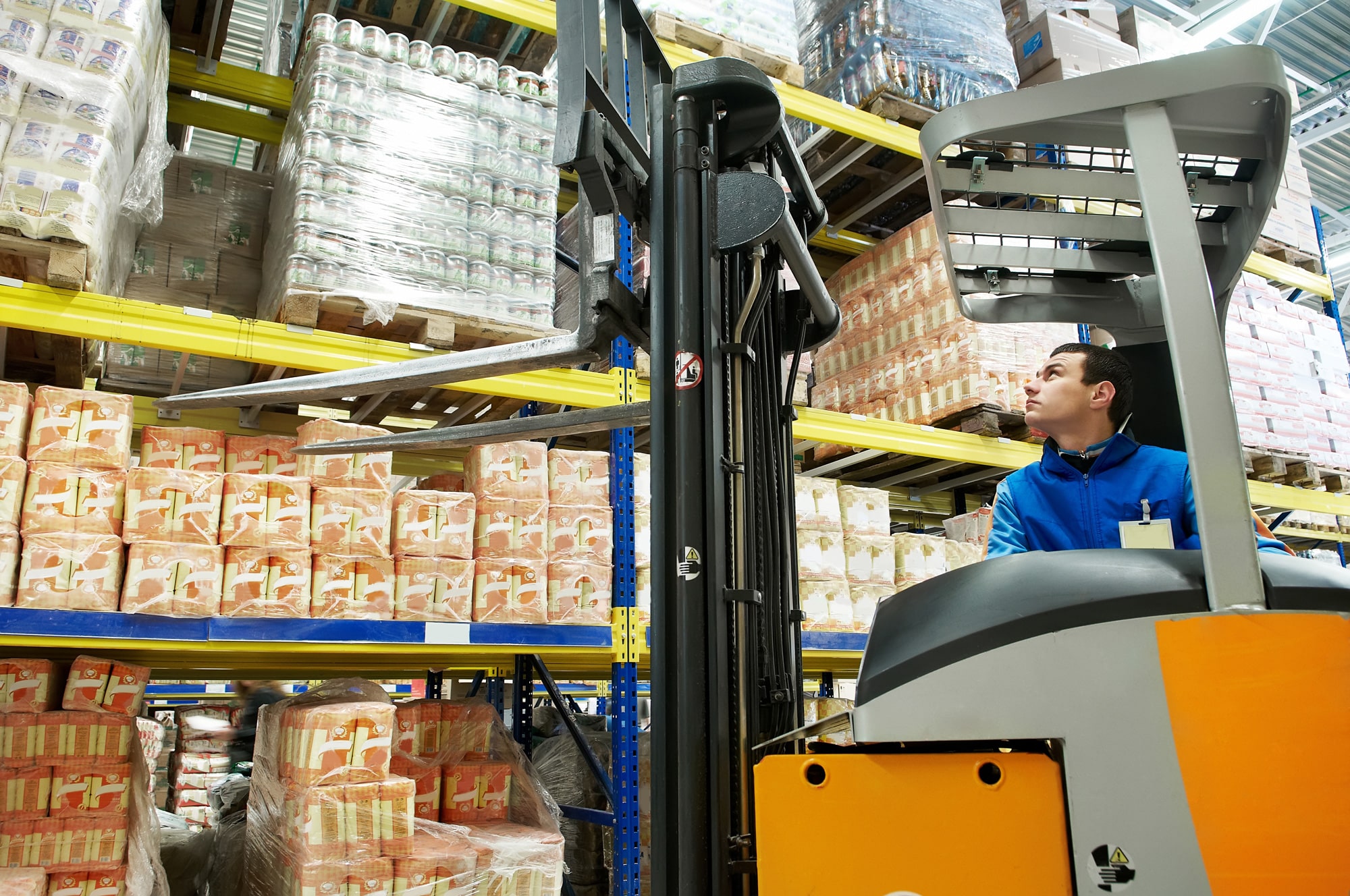 Forklift Driver in Warehouse