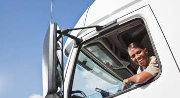 smiling female driver