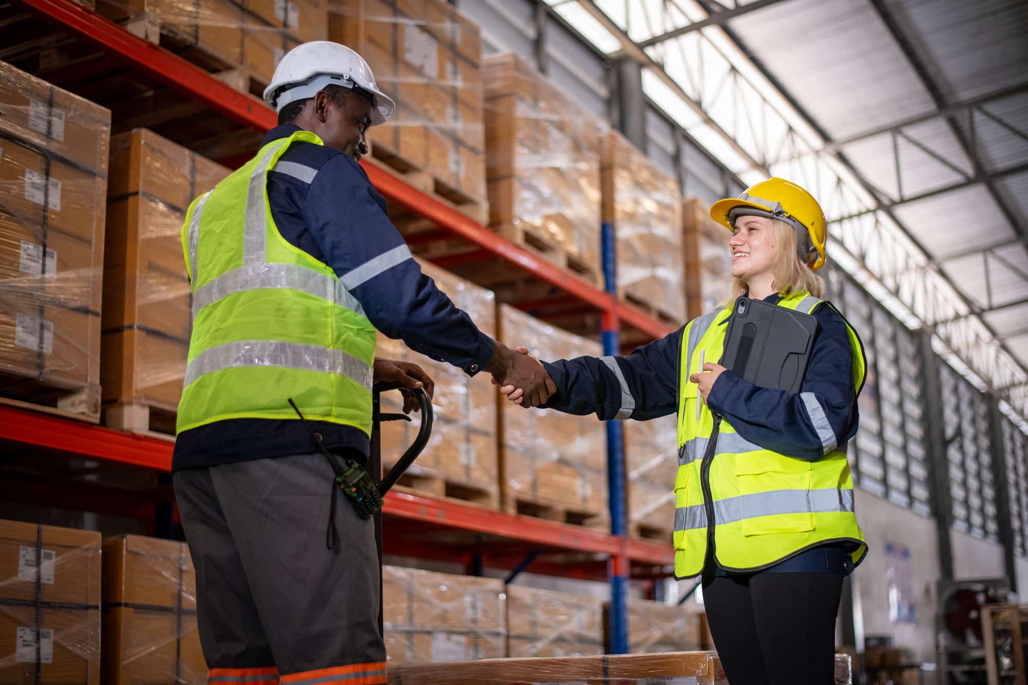 warehouse workers