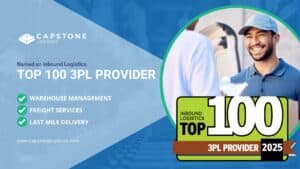 Capstone Logistics named a Top 100 3PL Provider by Inbound Logistics in 2025