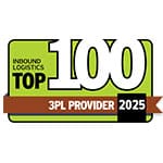 Inbound Logistics Top 100 3PL provider for 2025 award icon