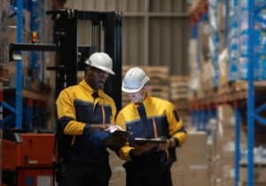 Leadership team responding to a logistics issue