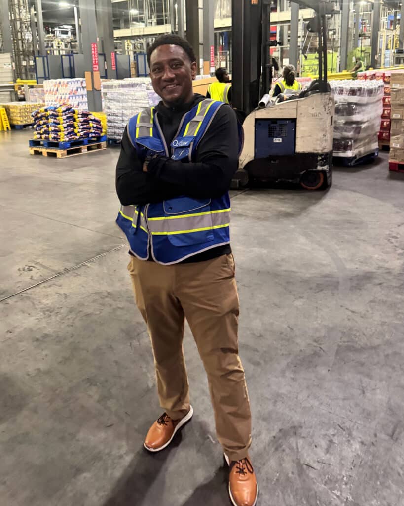 Chris Outlaw, Director of Operations at Capstone Logistics, at a warehouse operation